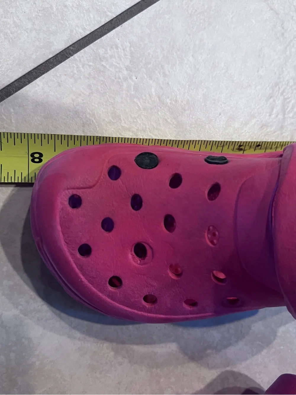 Source Unknown Bright Pink / red Kids Water Clogs with Monster Truck Charm